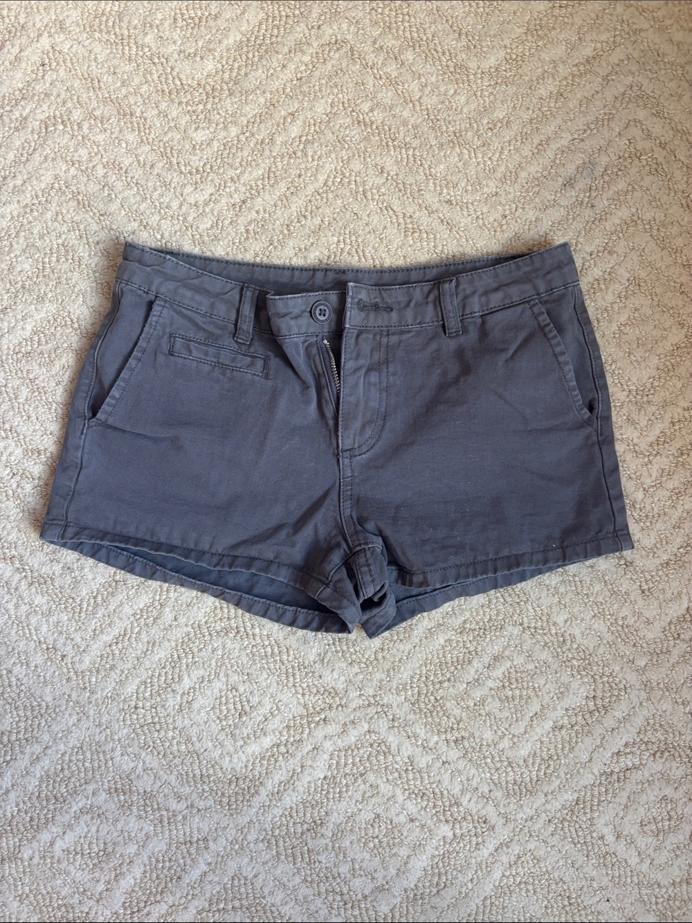 Brandy Melville Charcoal Gray Low-Rise Jean Shorts